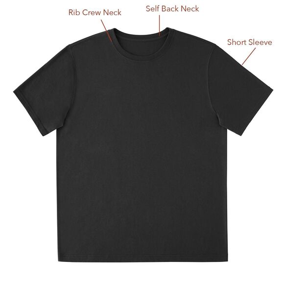 Member's Mark Men's Essential Crew Tee In Black Size 3XL New - Picture 4 of 8